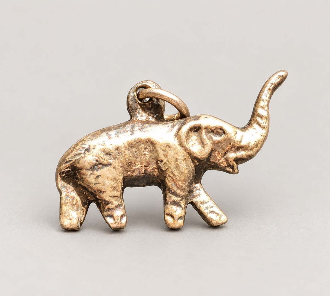 Silver Elephant Charm (1 of 4)
