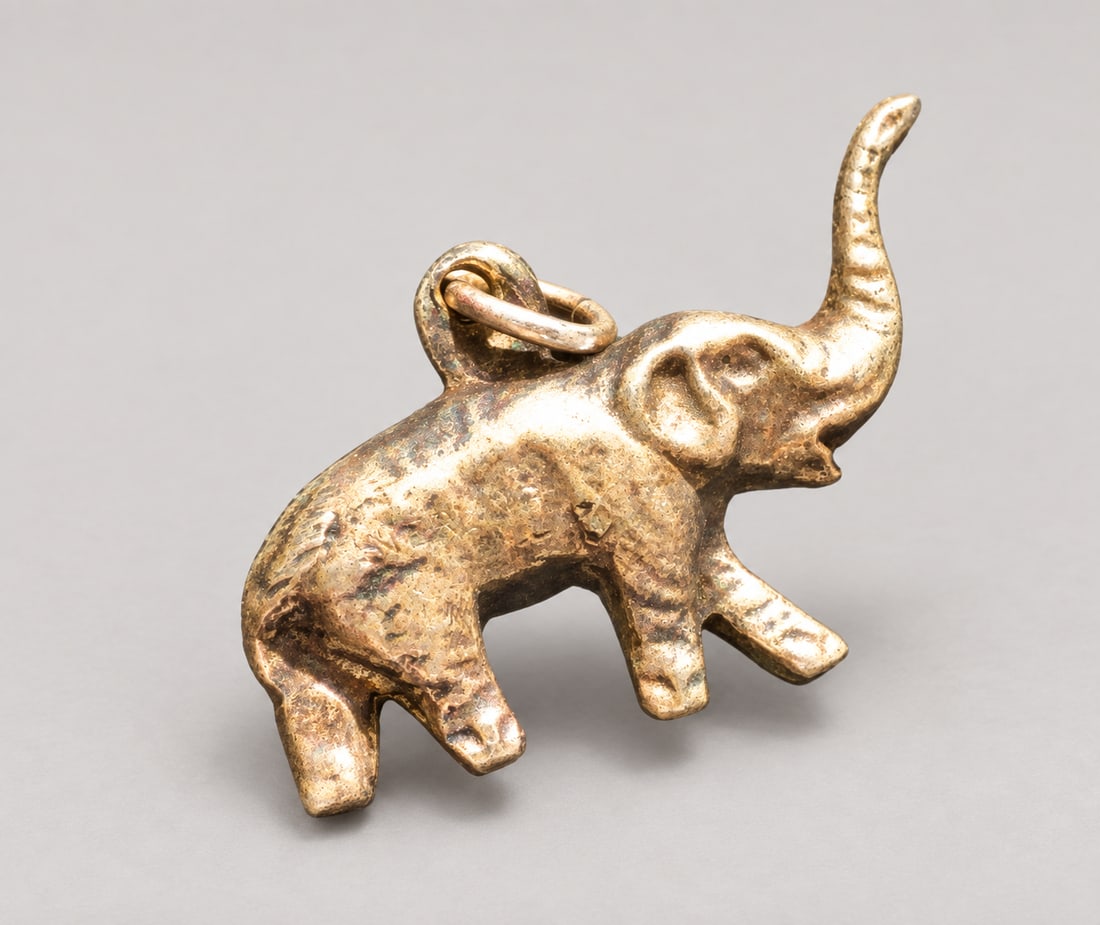 Silver Elephant Charm - 2