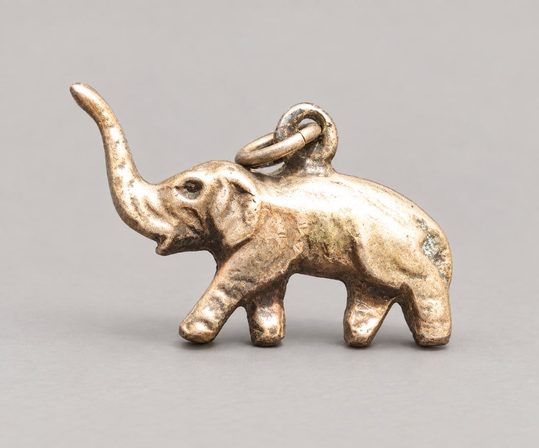 Silver Elephant Charm - 3