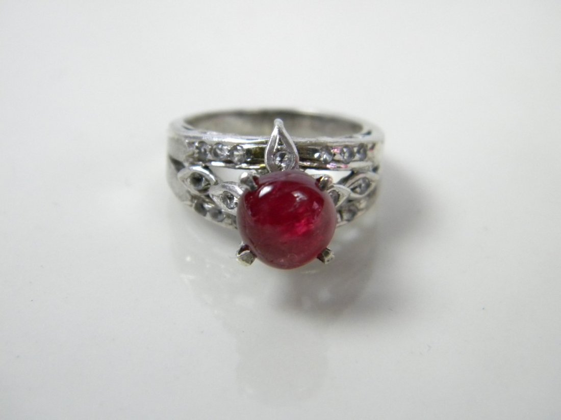 Ruby 14K white Gold Ring (1 of 3)