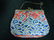 Antique Chinese Dragon Embroidery Purse Coral on Hanger