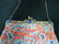 Antique Chinese Dragon Embroidery Purse Coral on Hanger - 5