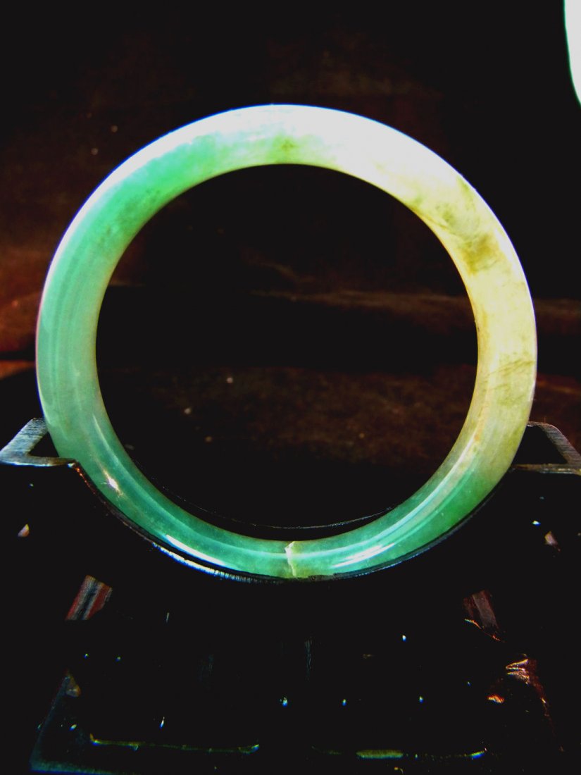 Grade A Jadeite Bangle Bracelet (1 of 1)