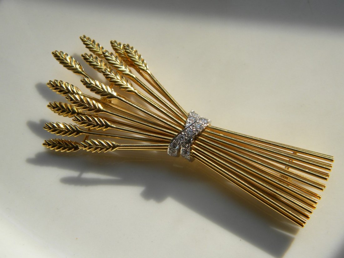 18K Yellow Gold Tiffany & Co Brooch Pin (1 of 4)