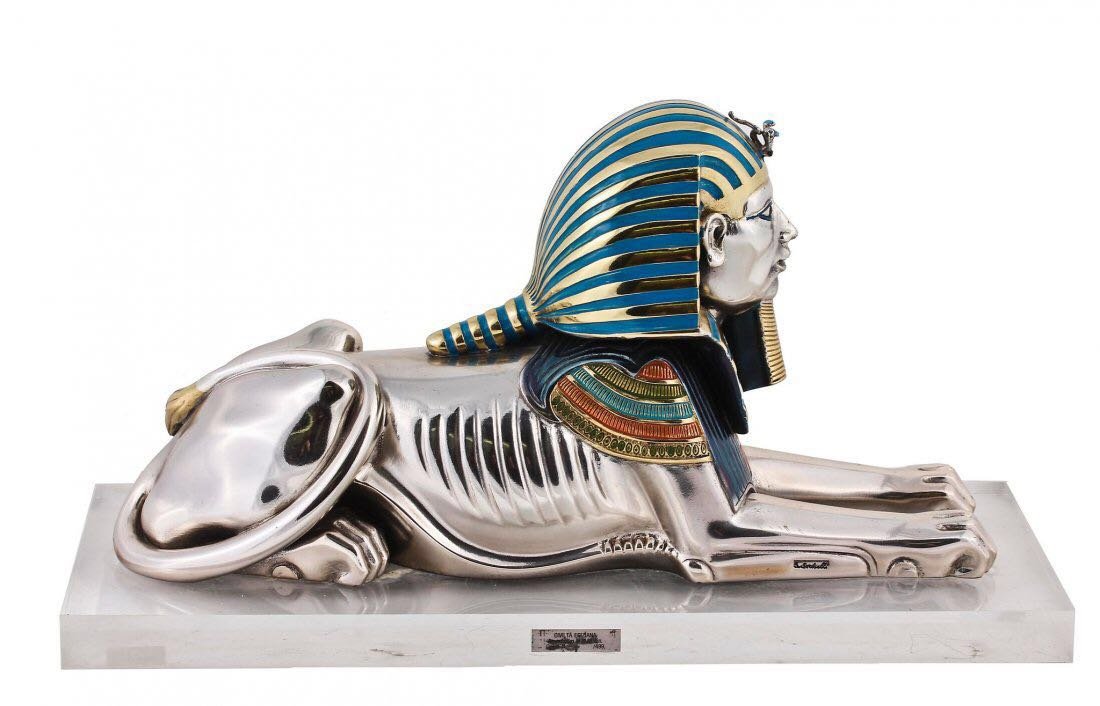 An Italian Silver Colored Figure of Sphynx (1 of 1)