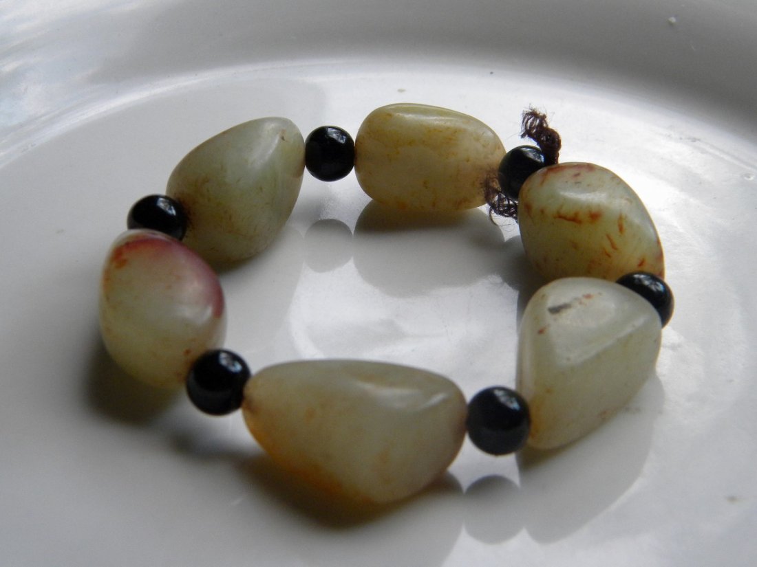 Chinese Nephrite Jade Toggle Bracelet (1 of 1)