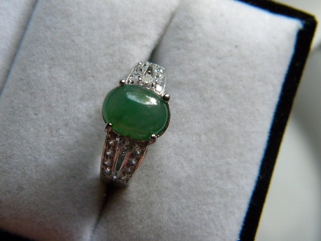 Icy Green Jadeite Ring (1 of 1)