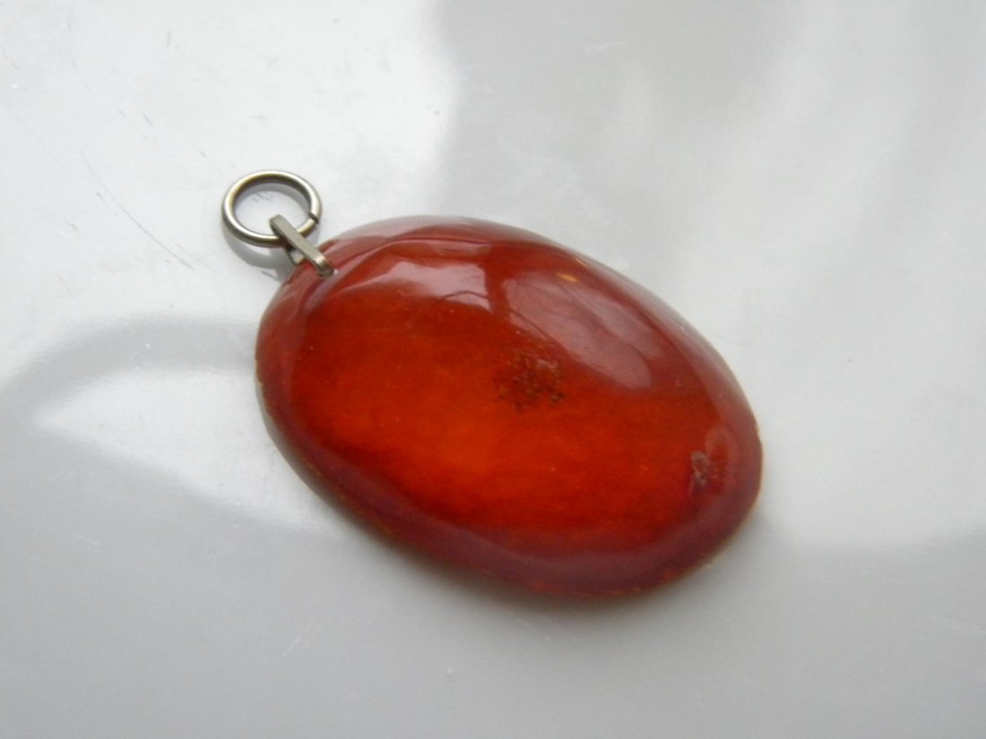 Antique Natural Amber Pendant (1 of 2)