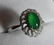 18K White Gold Diamond Imperial Green Jadeite Ring - 4