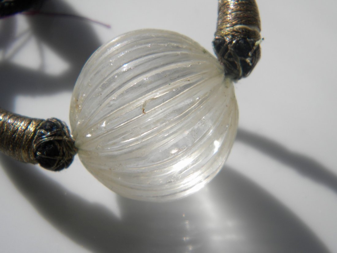 Antique Huge Carved Rock Crystal Ball (1 of 3)