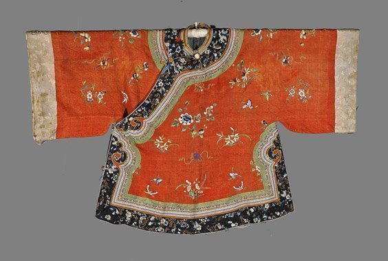 Antique Chinese embroidered short robe (1 of 1)