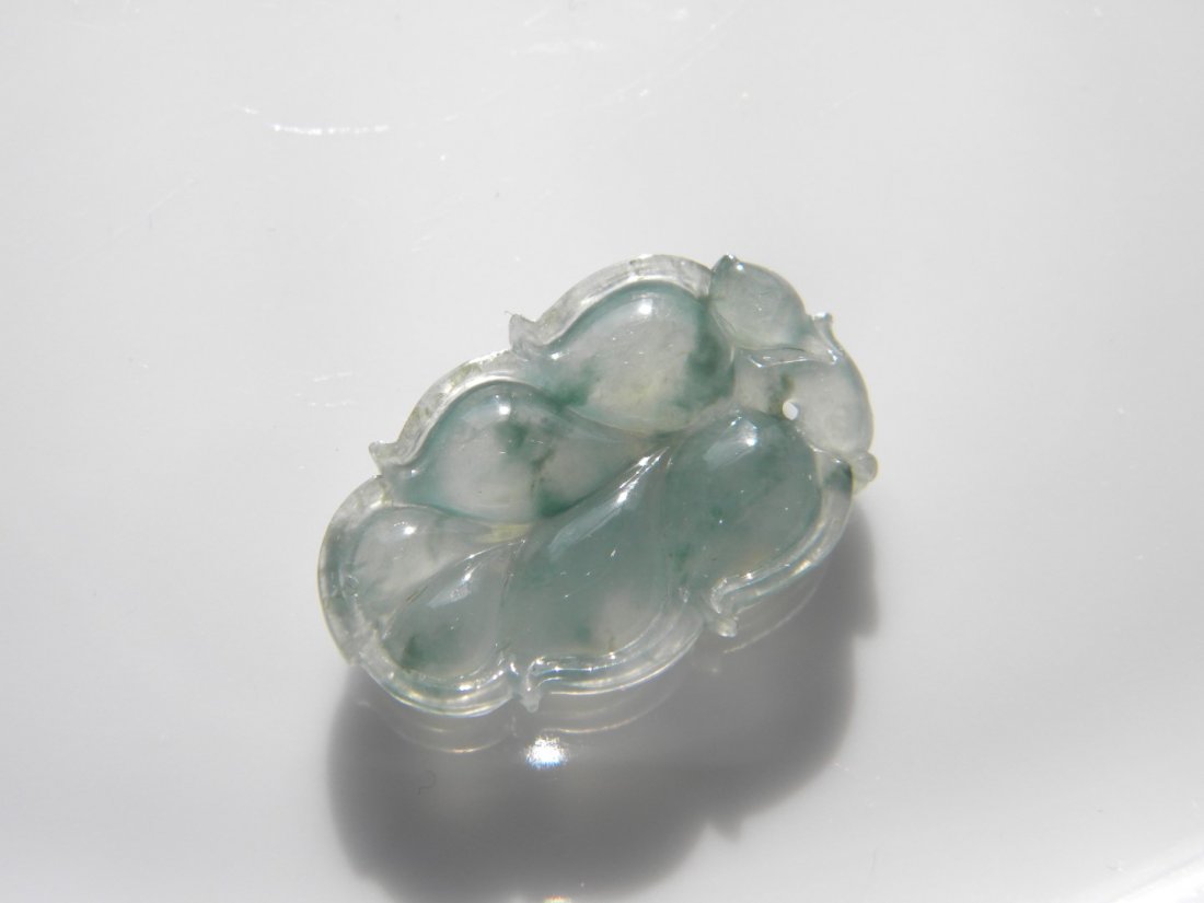 Natural Green Jadeite Leaf Pendant (1 of 5)