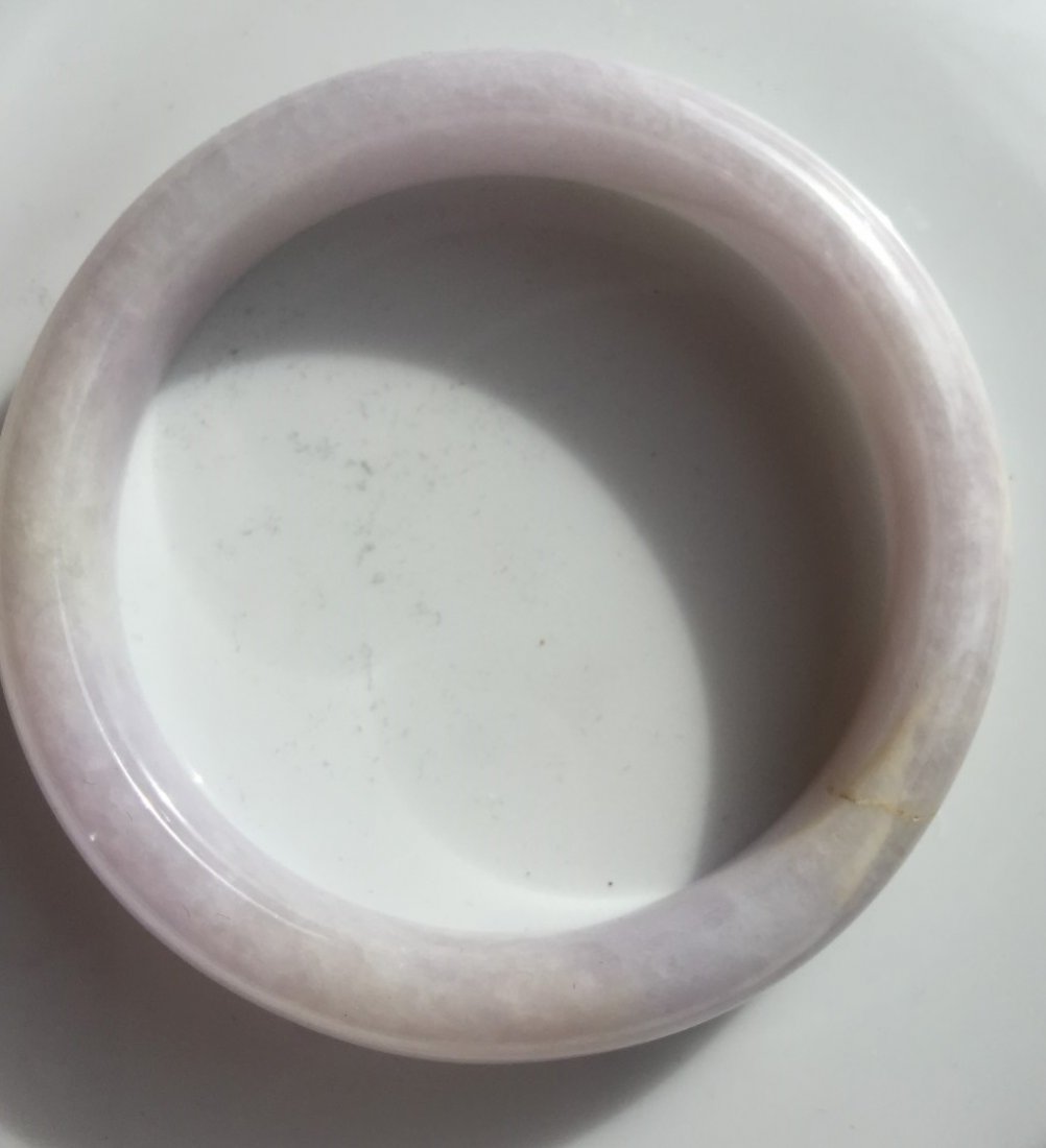 Natural Purple Jadeite Bangle Bracelet (1 of 3)