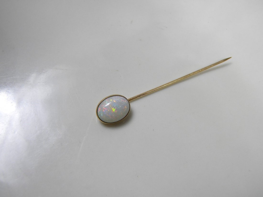 Antique 14K Gold Opal Pin (1 of 2)