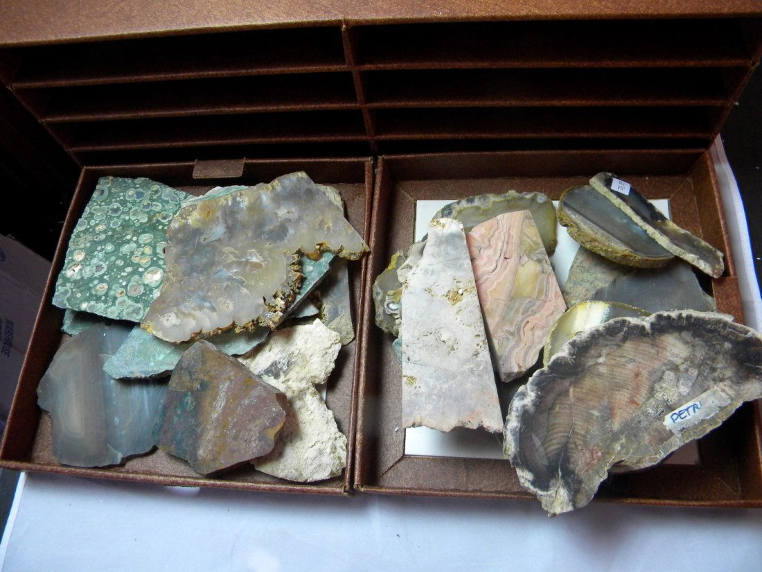 Box of Different Mineral Stone (1 of 2)