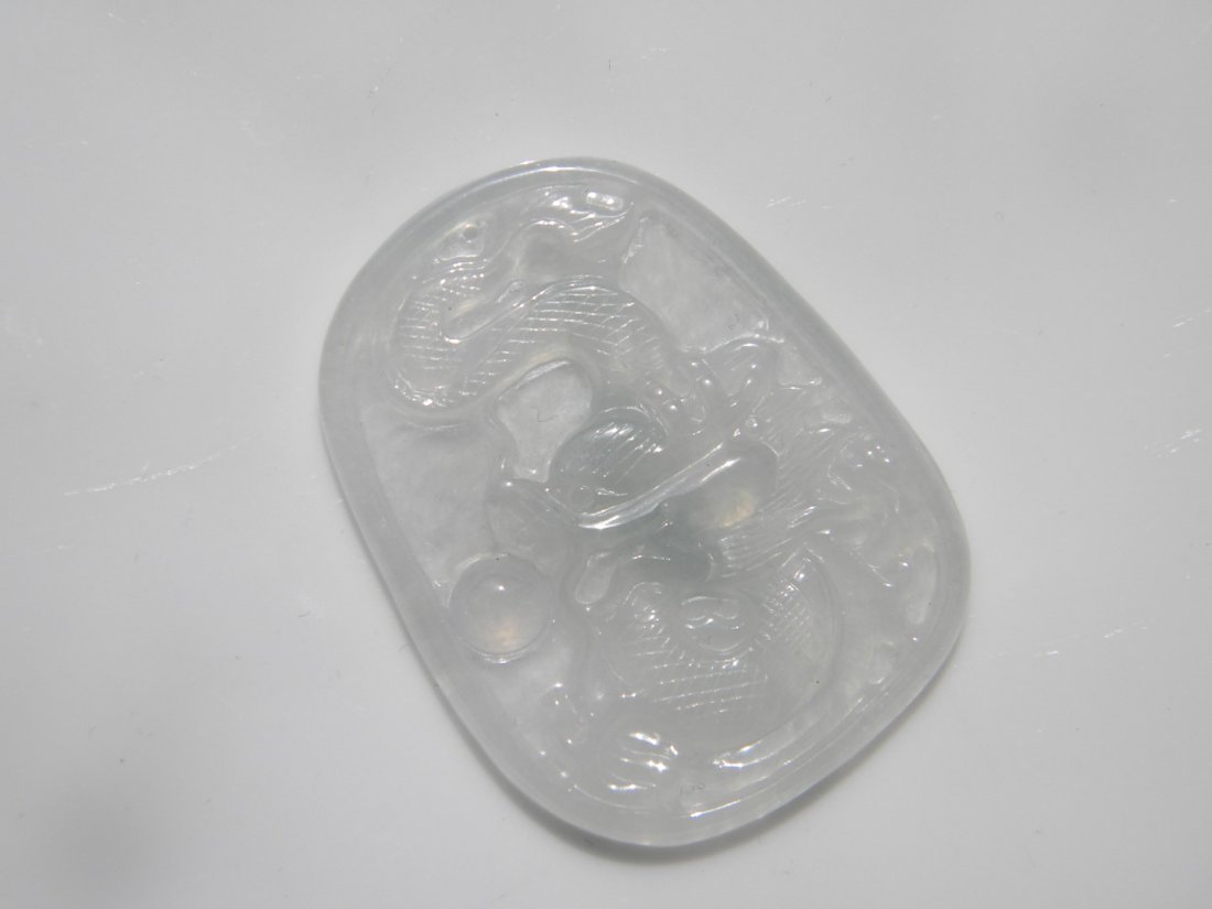 Natural Jadeite Dragon Plaque (1 of 2)