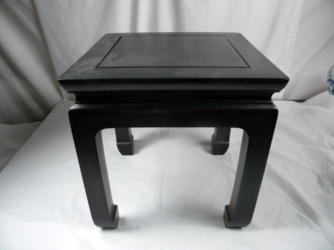 Antique Chinese Hardwood Stool or Stand (1 of 5)