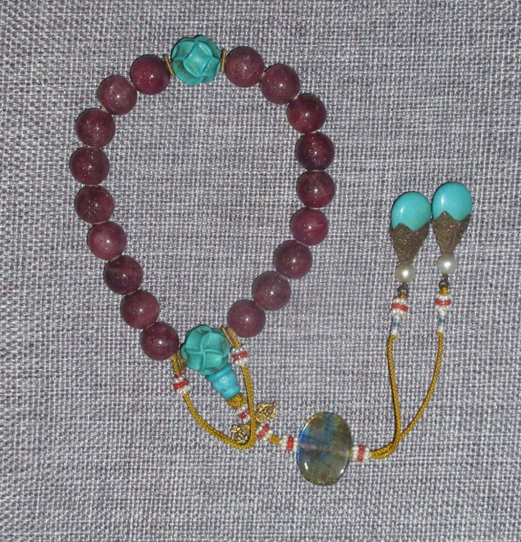 Antique Chinese Court Ruby Bracelet (1 of 5)