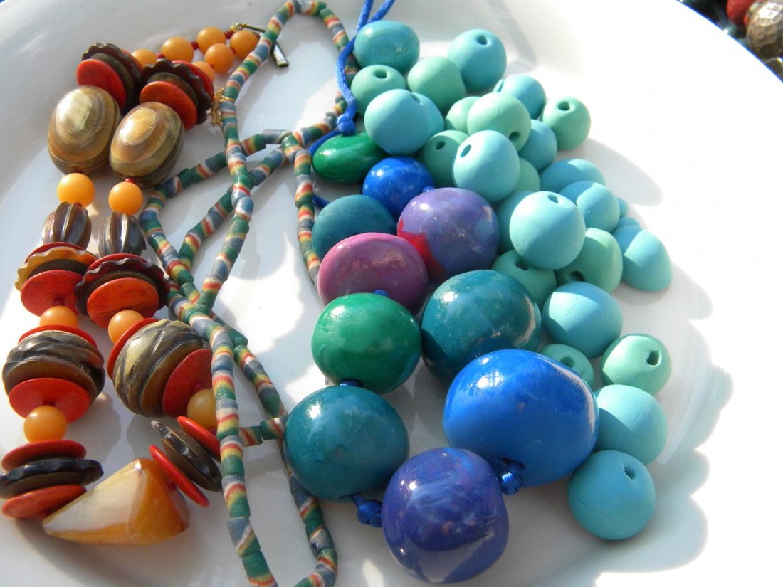 Antique African Exchange Beads and Necklaces (1 of 3)