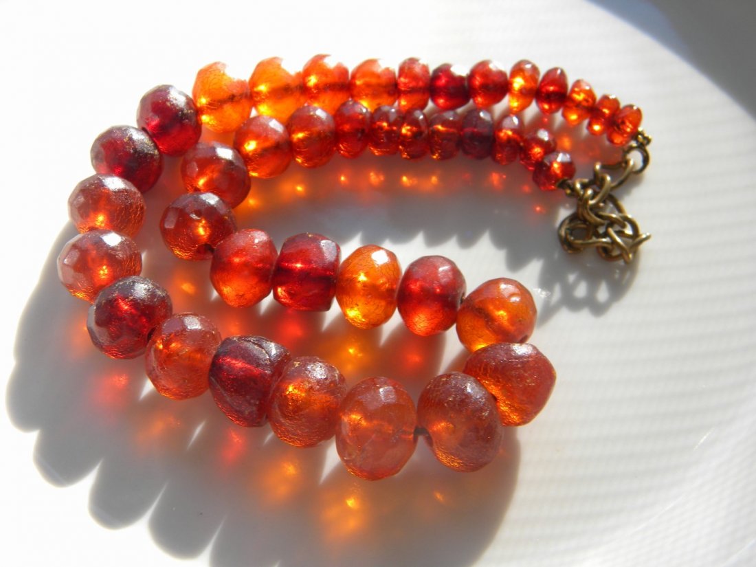 Antique Baltic Amber Beads Necklace (1 of 7)