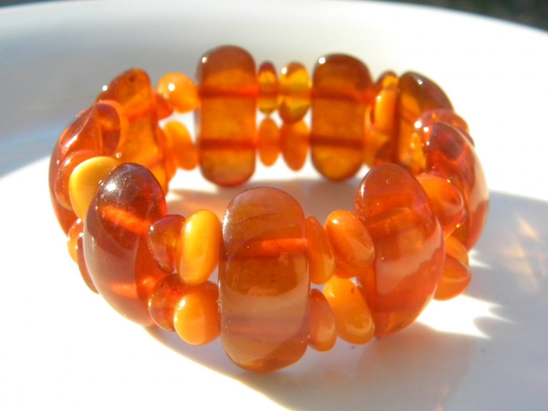 Antique Baltic Amber Bracelet (1 of 6)