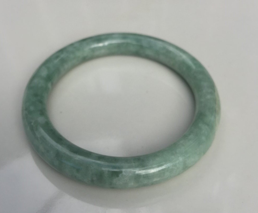 Natural Grade A Jadeite Bangle Bracelet (1 of 3)