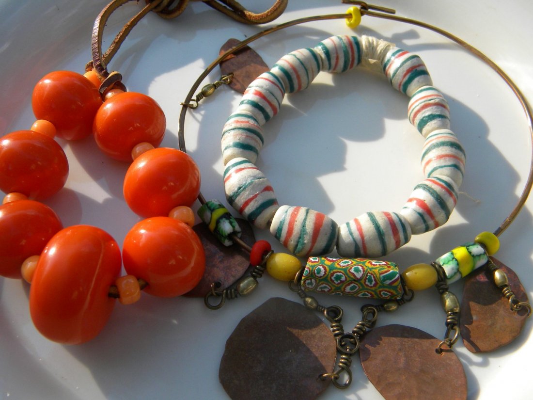 Antique African Exchange Necklaces: Antique African Exchange Necklaces