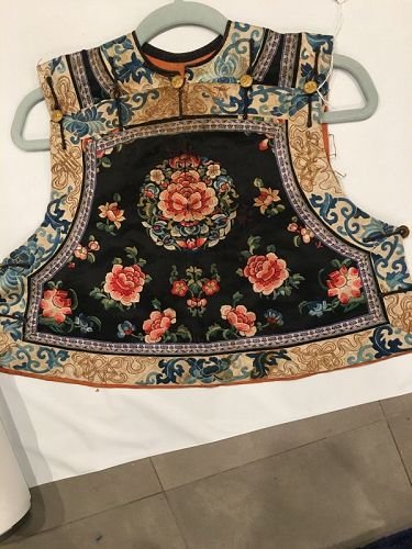 antique Chinese embroidered child vest (1 of 4)