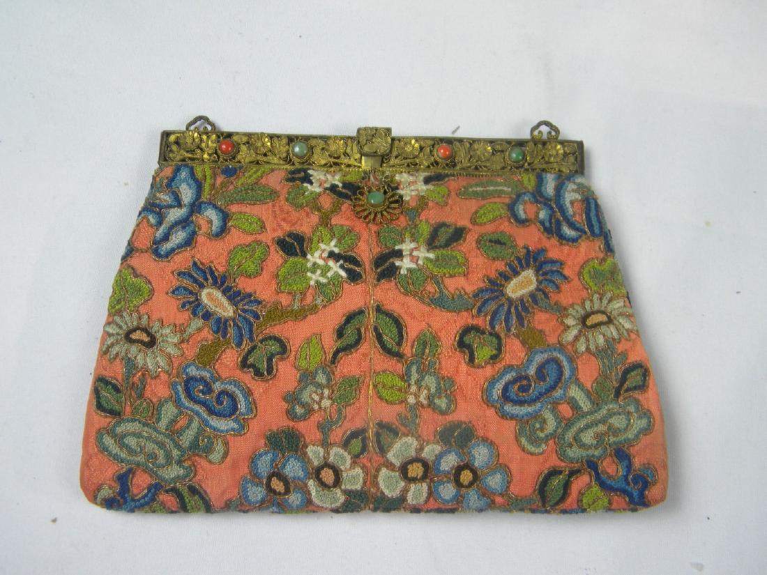 Antique Chinese Embroidery Purse (1 of 5)