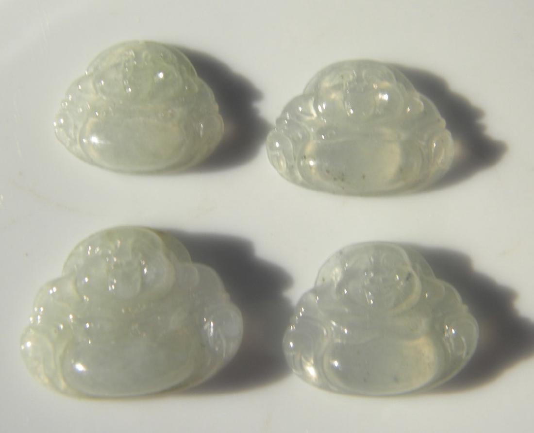 Four Natural Jadeite Buddha Pendants (1 of 3)
