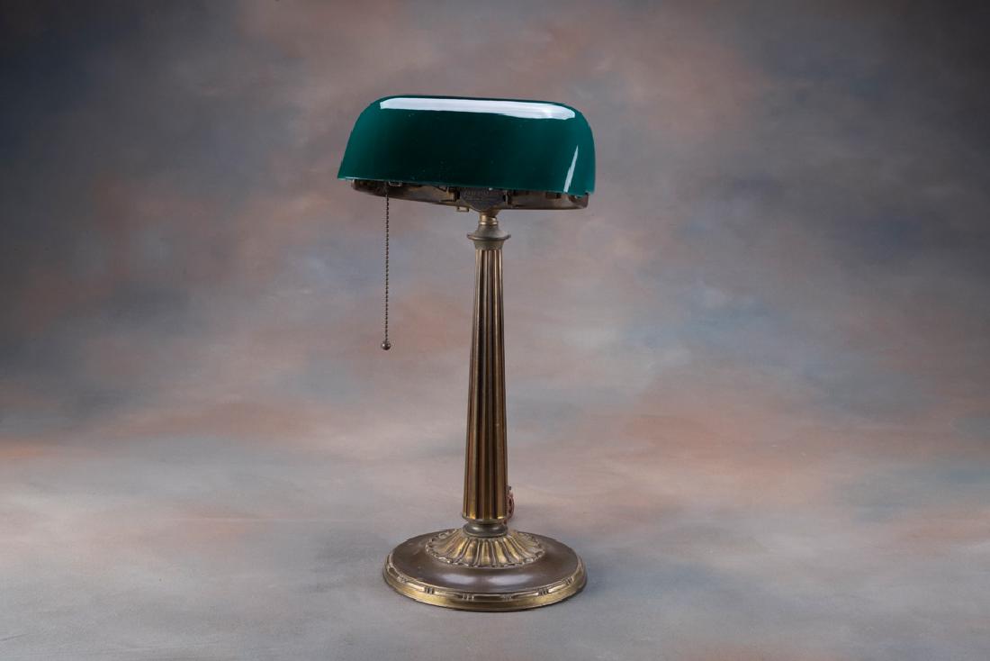 Antique Emeralite Desk Lamp, No. 8734, manufactured by