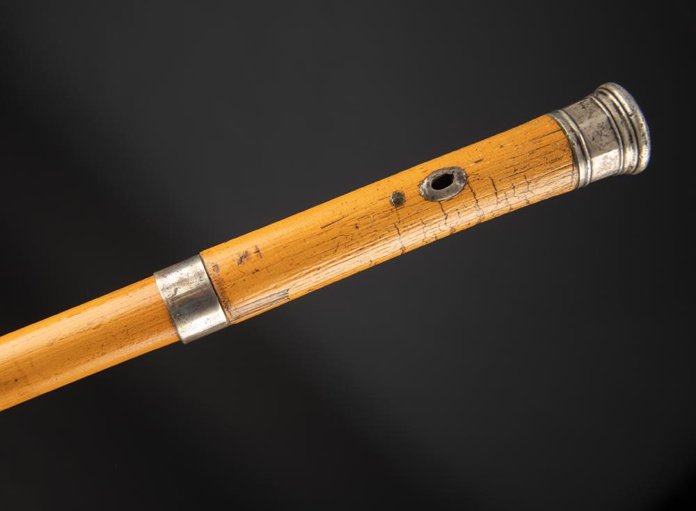 Vintage Sword / Cane with silver pommel and spacer, 26": Vintage Sword / Cane with silver pommel and spacer, 26" tapered blade, 36" overall length, metal tip. KING COLLECTION