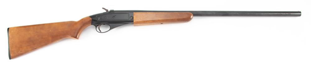 Sears & Roebuck, single shot Shotgun, Model 101.100,: Sears & Roebuck, single shot Shotgun, Model 101.100, chambered for a 3" shell, 12 gauge, SN NV, forend and left side of receiver has engraved numbers. MODERN