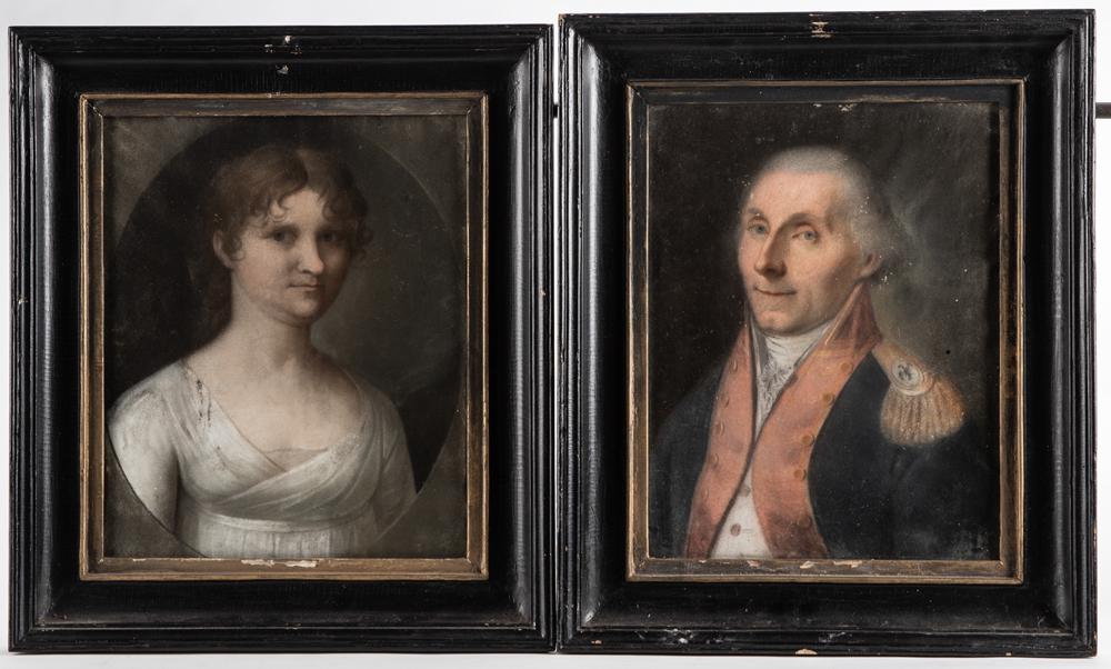 This lot consists of two Imperial Danish Photo Albums: This lot consists of two Imperial Danish Photo Albums and two framed period Prints of Denmarkâ€™s Monarch, Elector Wilhelm I of Hesse and his Wife Wilhelmina Caroline. This group includes two ant