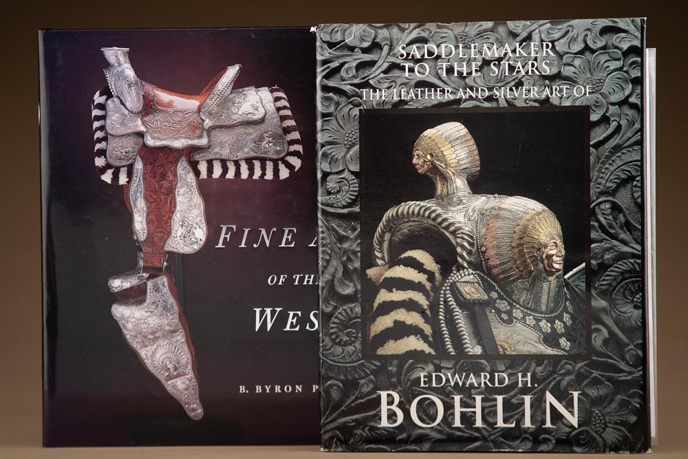 From the Library of Buddy King, this lot consists of two Books titled: (1) "SADDLEMAKER TO THE STARS: From the Library of Buddy King, this lot consists of two Books titled: (1) "SADDLEMAKER TO THE STARS / THE LEATHER AND SILVER ART OF EDWARD H. BOHLIN", by James H. Nottage. (2) "FINE ART OF THE WEST"