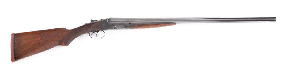 Winchester, Model 21, double barrel, 12 Ga. side by side Shotgun, SN 707, reblued finish, 28": Winchester, Model 21, double barrel, 12 Ga. side by side Shotgun, SN 707, reblued finish, 28" barrel, walnut stock, showing much wear to checkering. "Winchester" marked recoil pad. Bright bore and 14 