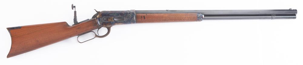 Antique Winchester, Model 1886, SN 68033. Caliber .45-70. A beautifully restored Winchester in one: Antique Winchester, Model 1886, SN 68033. Caliber .45-70. A beautifully restored Winchester in one ofthe most popular calibers. This rifle was originally manufactured in 1892 and has a 26” octag