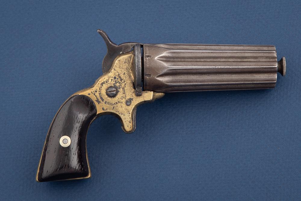 Antique Rupertus Pepperbox Derringer in .22 caliber. This revolving
