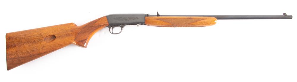 Belgium Browning, Auto Rifle, .22 LR caliber, SN 3T66769, blue finish, 19" barrel, factory lightly: Belgium Browning, Auto Rifle, .22 LR caliber, SN 3T66769, blue finish, 19" barrel, factory lightly engraved receiver, overall very good condition with checkered stock and forend. (MODERN)