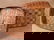 389: New England Indian Basket with Lid, Blue and Red P - 2