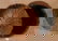 800: Early New England Indian Basket with Lid, Red Pota - 2