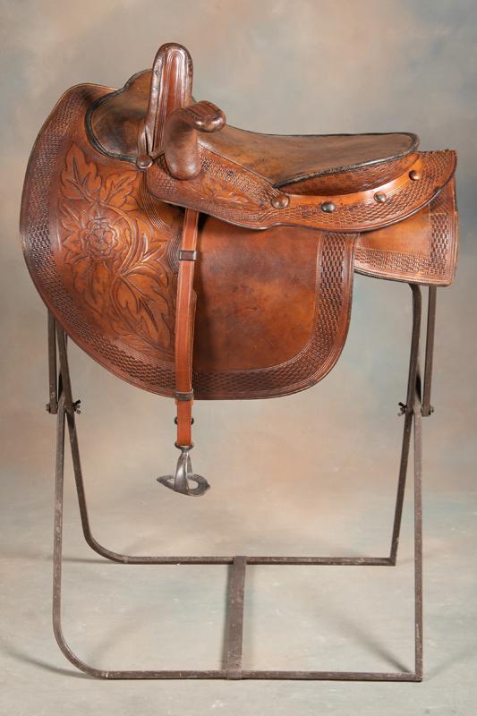 Early Historic Noyes & Langholz, (Saddle Maker) San Antonio, Texas Side Saddle with documentation: Early Historic Noyes & Langholz, (Saddle Maker) San Antonio, Texas Side Saddle with documentation stating this saddle was once owned by John Dean Gillett's daughter, Nina Lemira Gillett (1854-1938). S