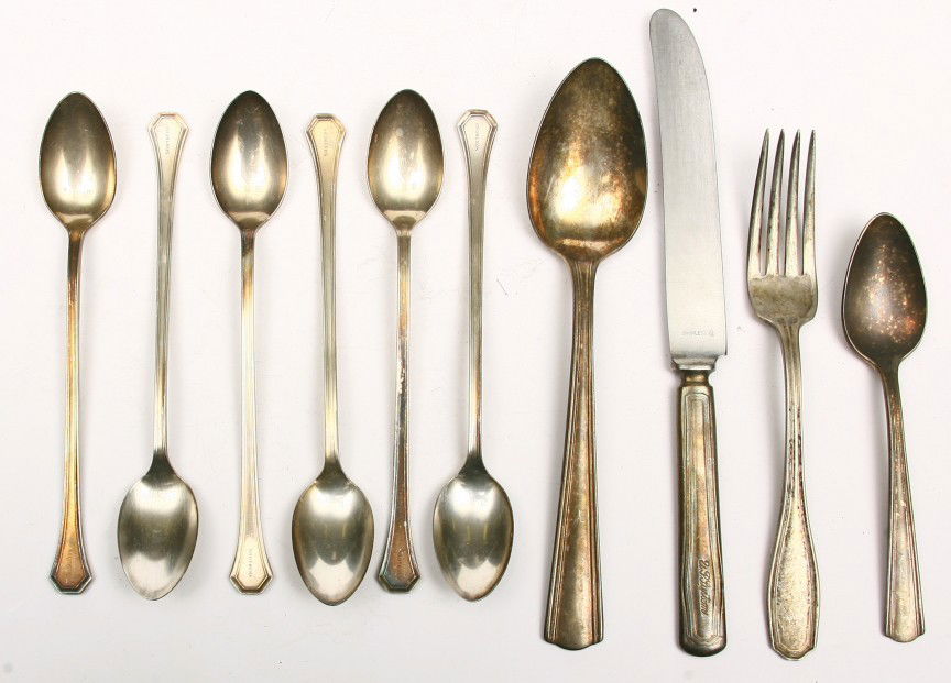 Collection of 10 pcs. of R.R. marked flatware, 6 p: Collection of 10 pcs. of R.R. marked flatware, 6 pcs. SOUTHERN R.R. and 4 pcs. U.P.R.R. Sold as one lot