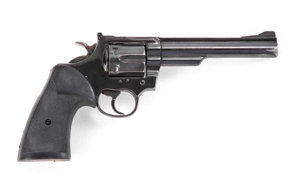 Colt Trooper MK III Model, .357 Magnum caliber, Serial Number J94465, manufactured in 1972, 6": Colt Trooper MK III Model, .357 Magnum caliber, Serial Number J94465, manufactured in 1972, 6" barrel. Nice shooter grade Trooper with loss of finish in expected areas and fitted with Pachmayr grips. 