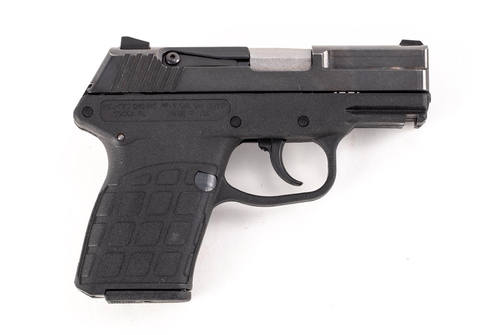 Kel-Tec PF9 Model, 9 MM caliber, Serial Number RER70. Clean sub compact, Semi-Automatic 7-shot: Kel-Tec PF9 Model, 9 MM caliber, Serial Number RER70. Clean sub compact, Semi-Automatic 7-shot magazine with 3 dot sights. Gun appears to have been fired very little. (MODERN)