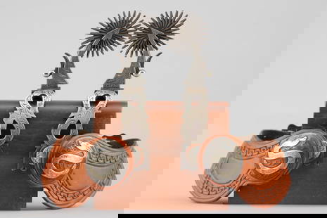 Very fine pair of double mounted Spurs by Lytle & Mower, noted West Bountiful, Utah Bit and Spur: Very fine pair of double mounted Spurs by Lytle & Mower, noted West Bountiful, Utah Bit and Spur Makers. In a very desirable rattlesnake pattern, full hand engraved silver overlay, chap guards and