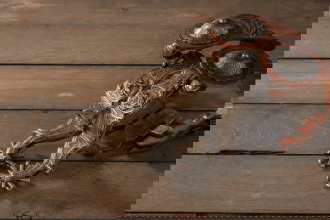 Incredible pair of fully engraved double mounted Spurs by noted Farmersville, Texas Bit and Spur: Incredible pair of fully engraved double mounted Spurs by noted Farmersville, Texas Bit and Spur Maker George Blackwood, showing incredible hand engraved silver overlay with raised bucking horse