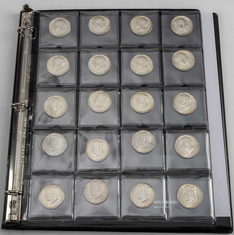 THIS LOT WILL BE SOLD 20 TIMES YOUR BID, MEANING YOUR FINAL BID WILL BE MULTIPLIED 20 TIMES. Twenty: THIS LOT WILL BE SOLD 20 TIMES YOUR BID, MEANING YOUR FINAL BID WILL BE MULTIPLIED 20 TIMES. Twenty (20) beautiful high condition, 90% silver, 1964 Kennedy Half Dollars. The Kennedy half dollar, first