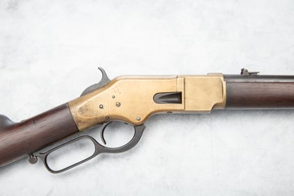 Antique Winchester, Model 1866 Saddle Ring Carbine, SN 164479, manufactured circa 1886. This is a
