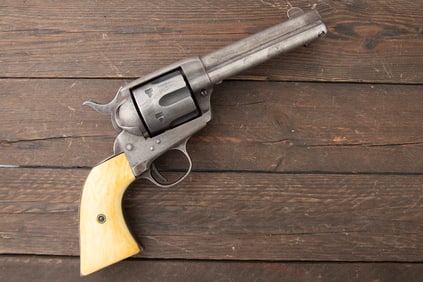 Colt SAA, SN 254476, with Ivory stocks. Colt Single Action Army .44/40 caliber, 6-shot Revolver with